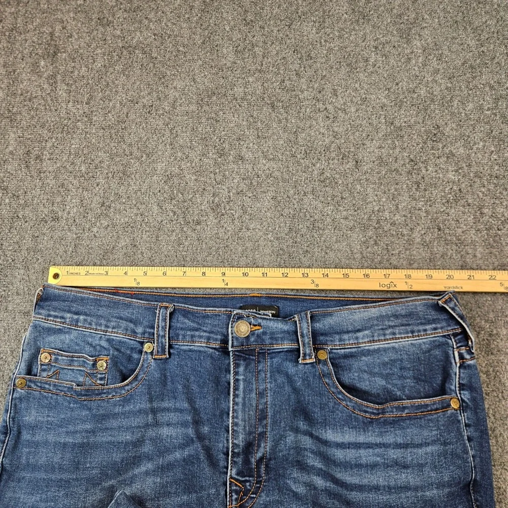 True Religion Rocco Relaxed Skinny Jeans Mens 40x34 Blue Medium Wash Denim